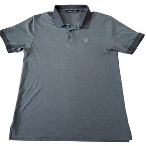 Travis Mathew Polo Golf Shirt Men's Size Large Gray Casual Preppy